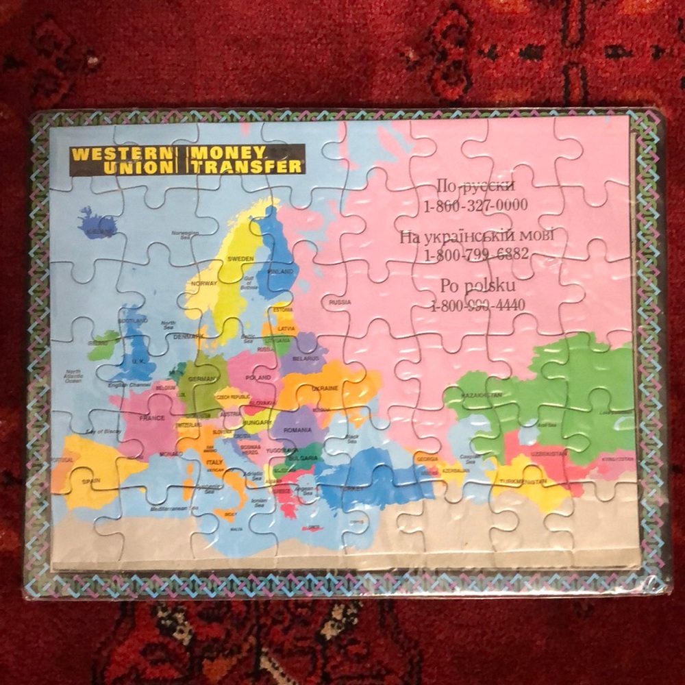 Puzzles for kids Europe Map